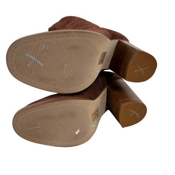 Kelsi Dagger NWOB Logan Coffee Over the Knee Boot Size 7 Wide Calf Suede Leather - Picture 7 of 10